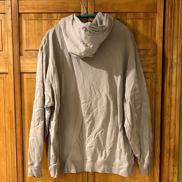 SKIMS Light Gray Lilac Hooded Oversized Sweatshirt Hoodie size XL NWOT Oyster - Picture 3 of 4